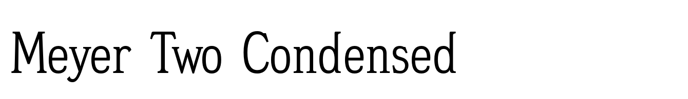 Meyer Two Condensed